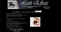 Desktop Screenshot of lasheffects.co.uk